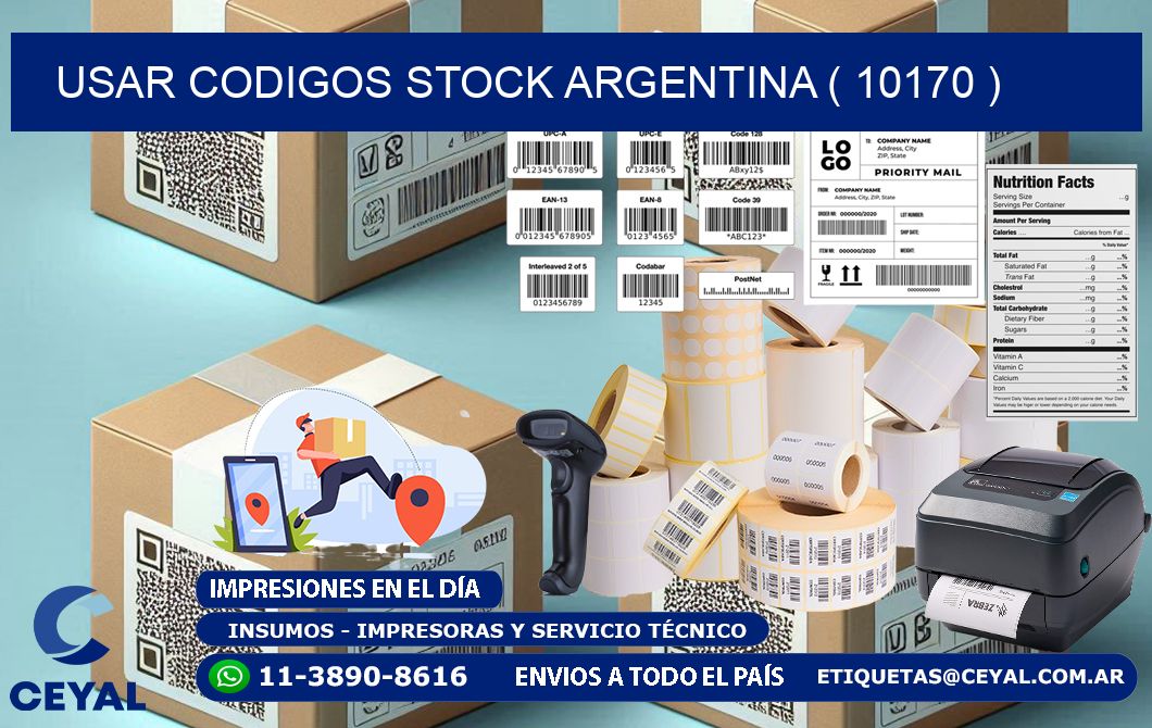 USAR CODIGOS STOCK ARGENTINA ( 10170 )