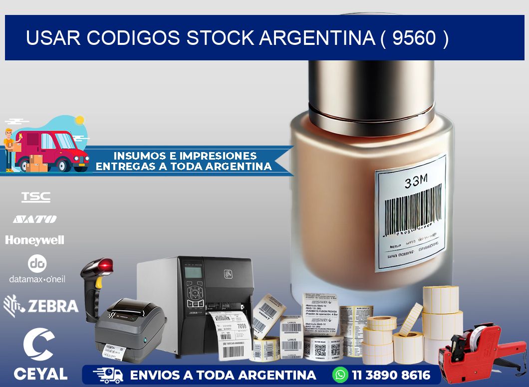 USAR CODIGOS STOCK ARGENTINA ( 9560 )