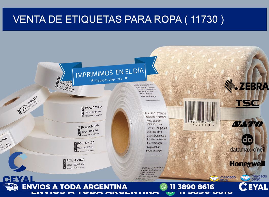 VENTA DE ETIQUETAS PARA ROPA ( 11730 )