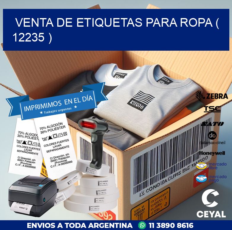 VENTA DE ETIQUETAS PARA ROPA ( 12235 )