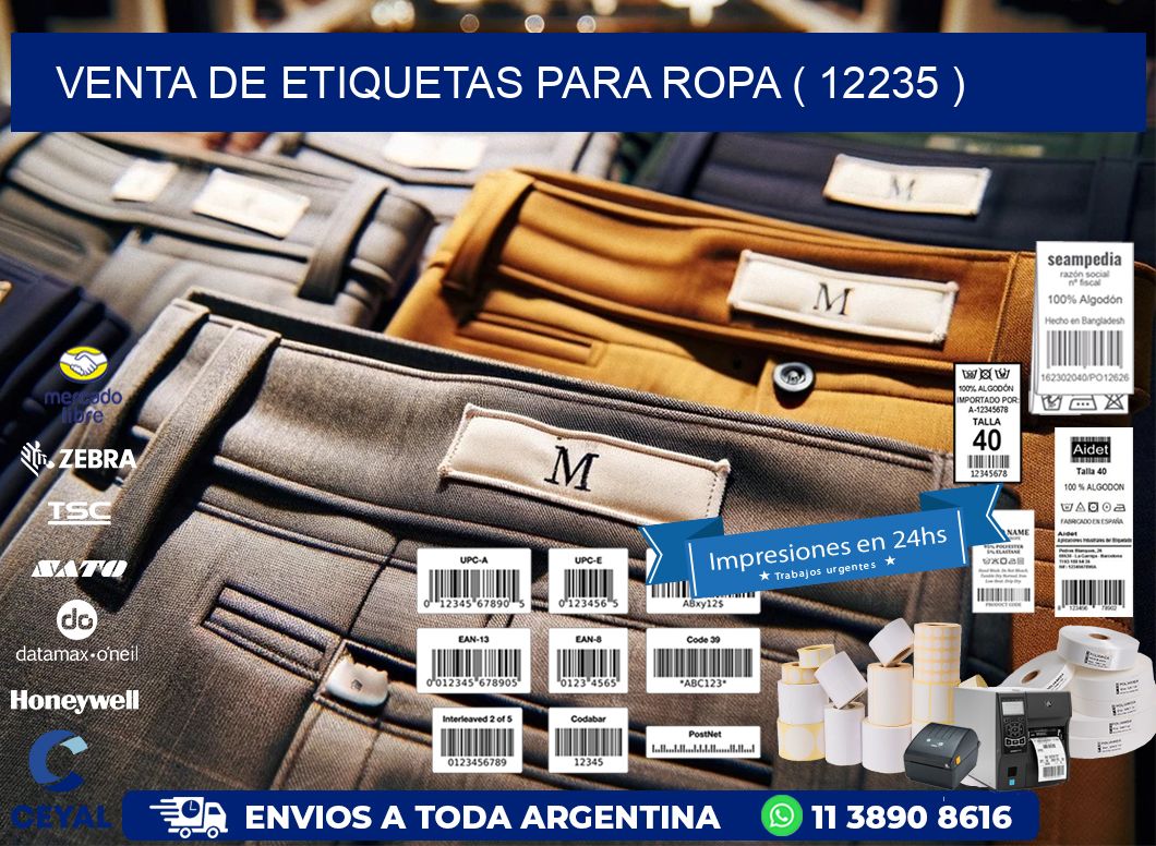 VENTA DE ETIQUETAS PARA ROPA ( 12235 )