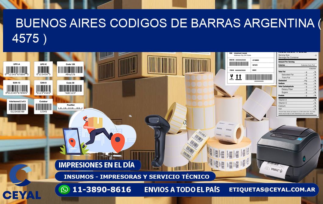 buenos aires codigos de barras argentina ( 4575 )