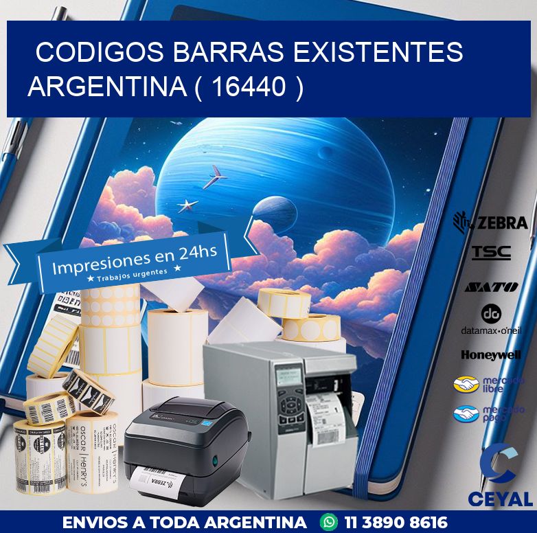 codigos barras existentes argentina ( 16440 )