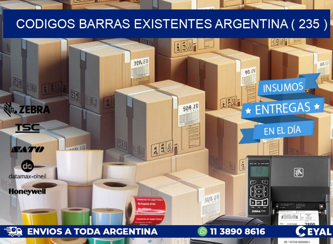 codigos barras existentes argentina ( 235 )