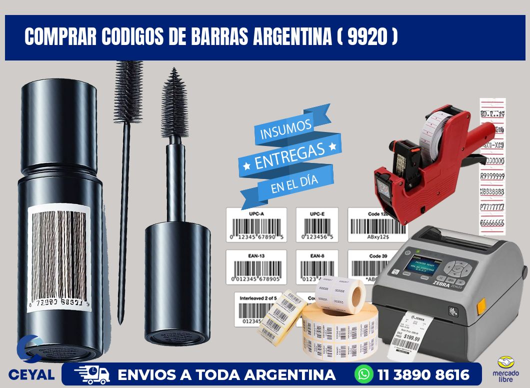 comprar codigos de barras argentina ( 9920 )