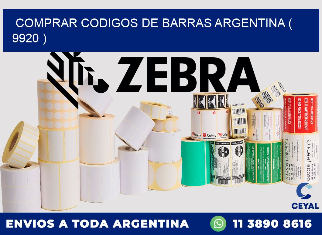 comprar codigos de barras argentina ( 9920 )