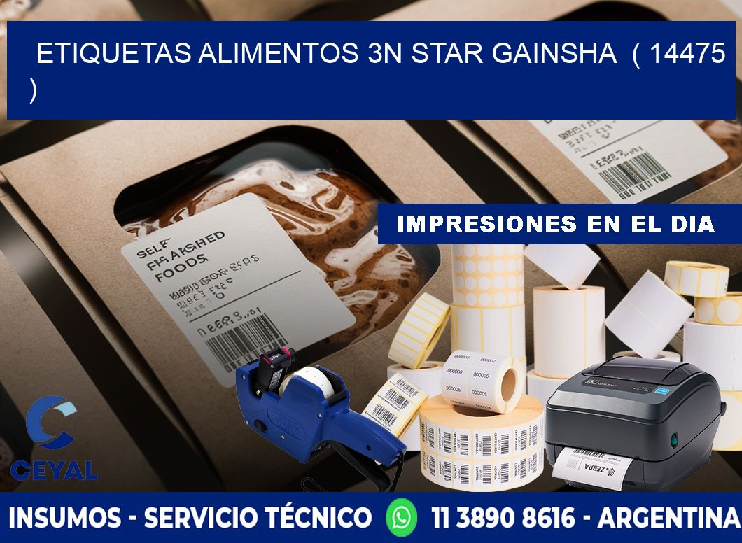 etiquetas alimentos 3n star gainsha  ( 14475 )