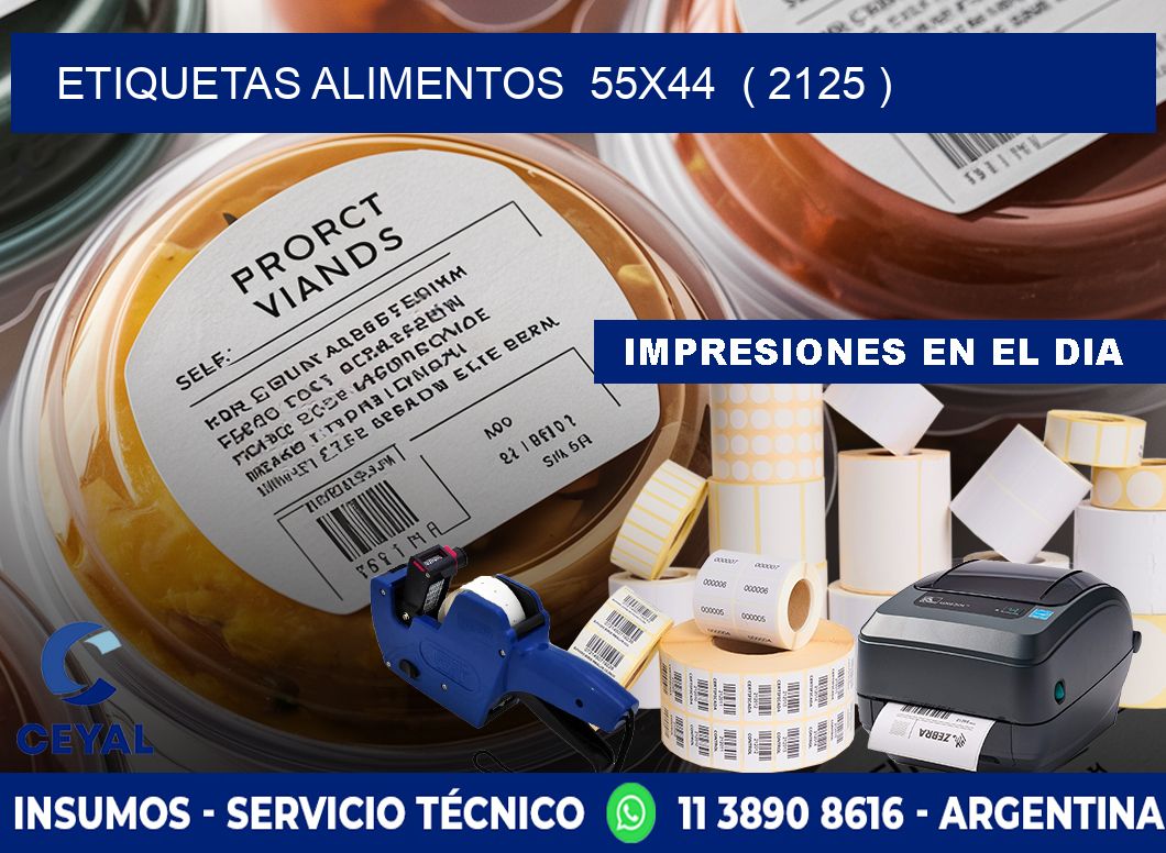 etiquetas alimentos  55x44  ( 2125 )