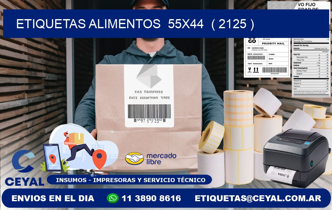 etiquetas alimentos  55x44  ( 2125 )