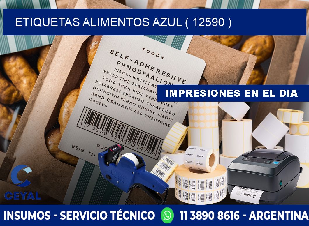 etiquetas alimentos azul ( 12590 )