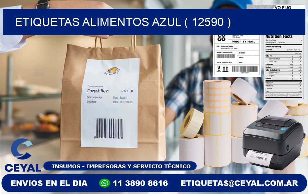 etiquetas alimentos azul ( 12590 )