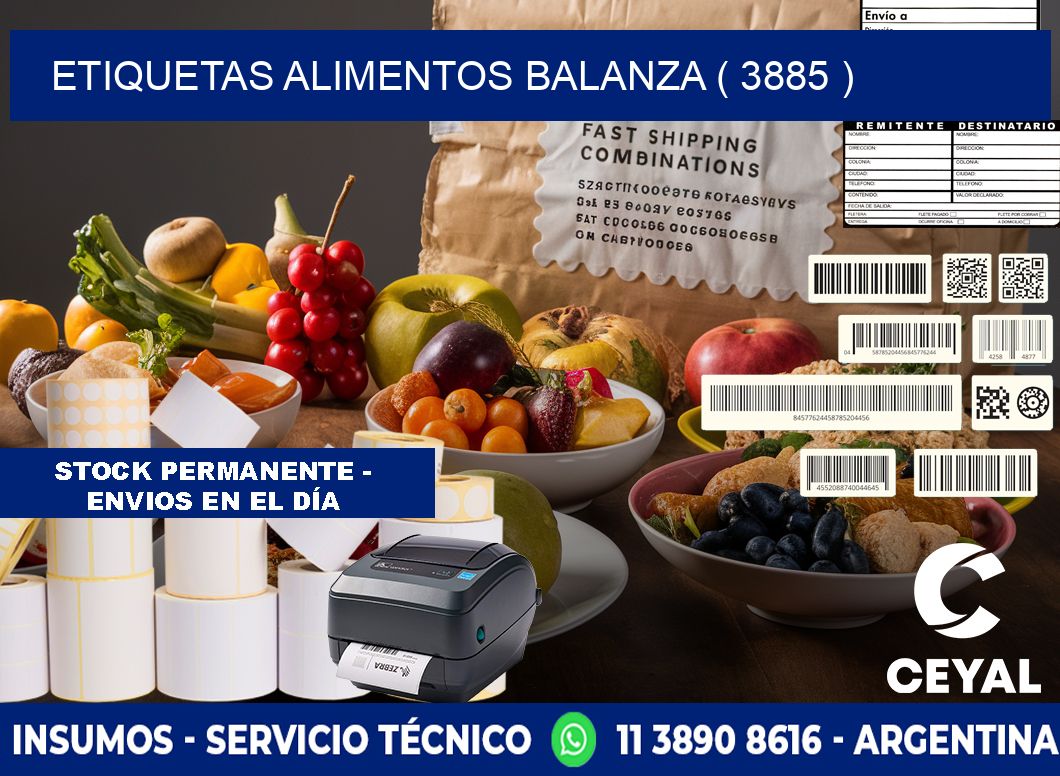 etiquetas alimentos balanza ( 3885 )