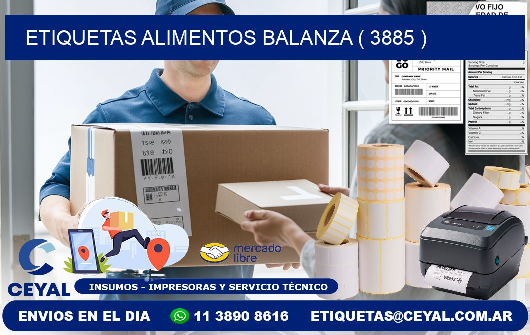 etiquetas alimentos balanza ( 3885 )