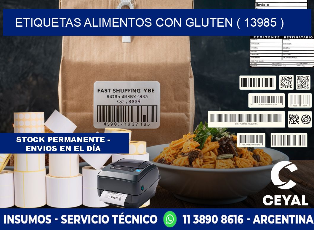 etiquetas alimentos con gluten ( 13985 )