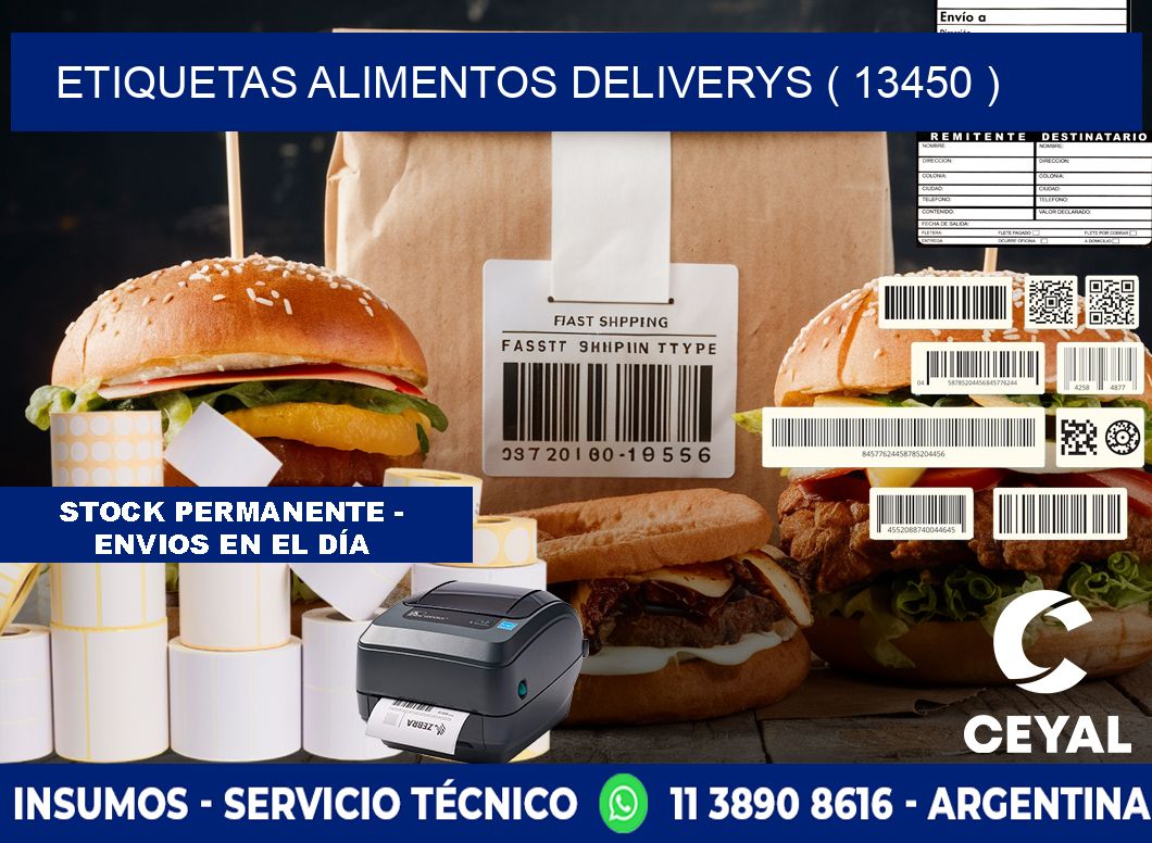 etiquetas alimentos deliverys ( 13450 )