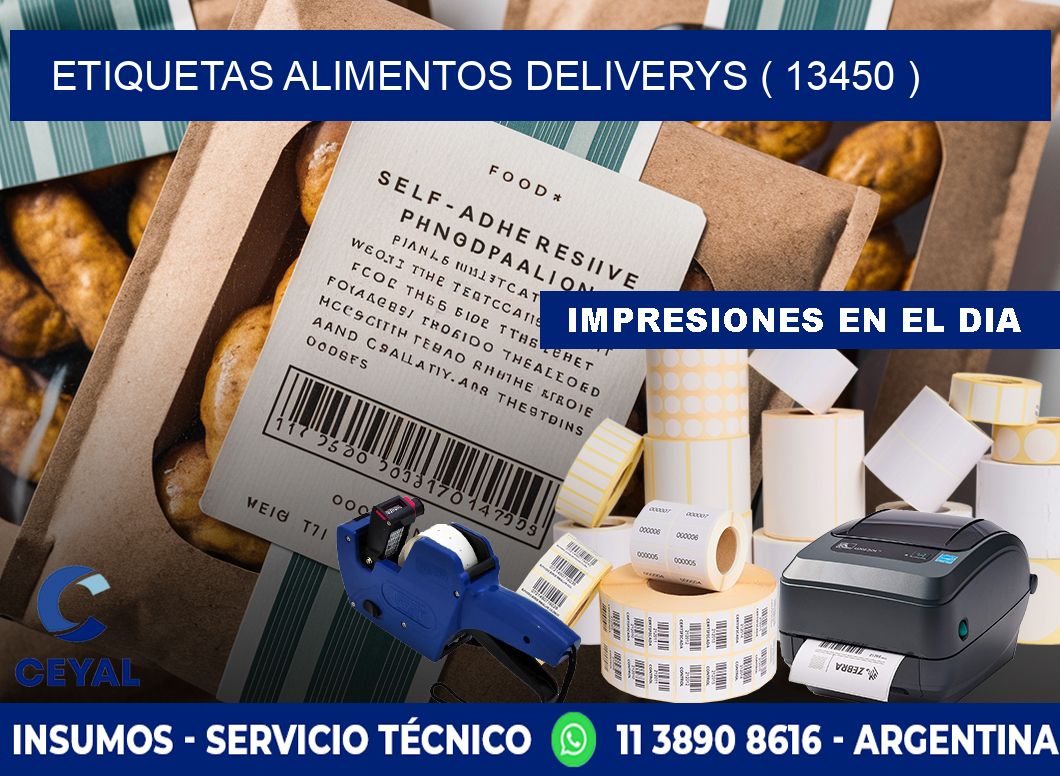 etiquetas alimentos deliverys ( 13450 )