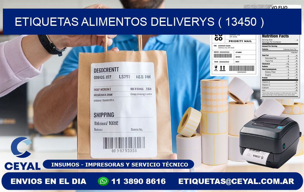 etiquetas alimentos deliverys ( 13450 )