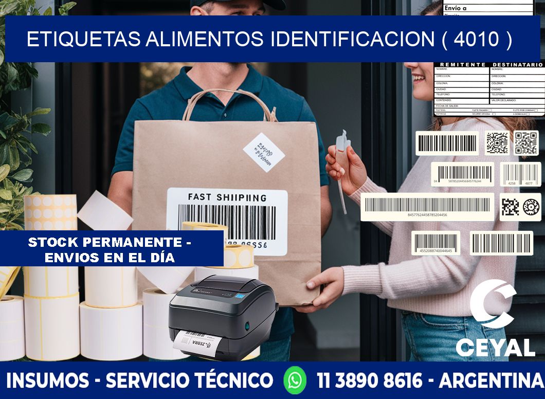 etiquetas alimentos identificacion ( 4010 )