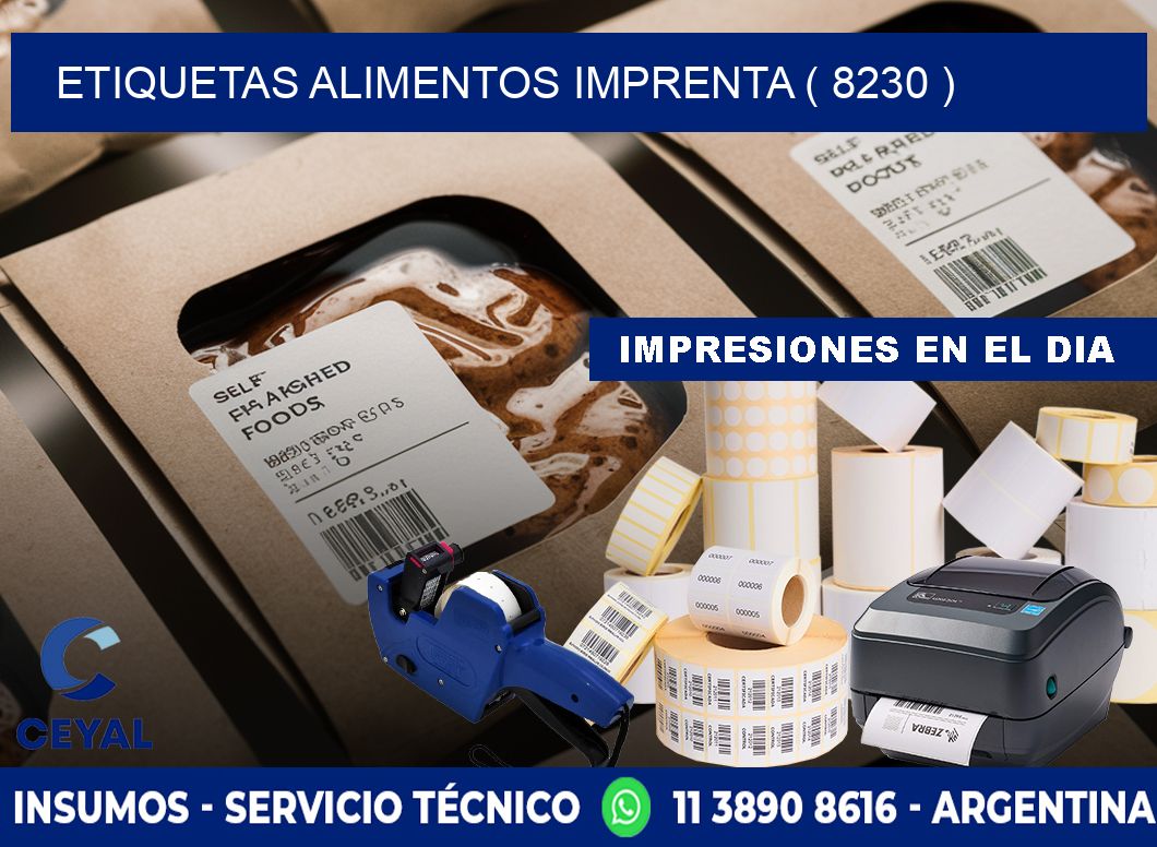 etiquetas alimentos imprenta ( 8230 )