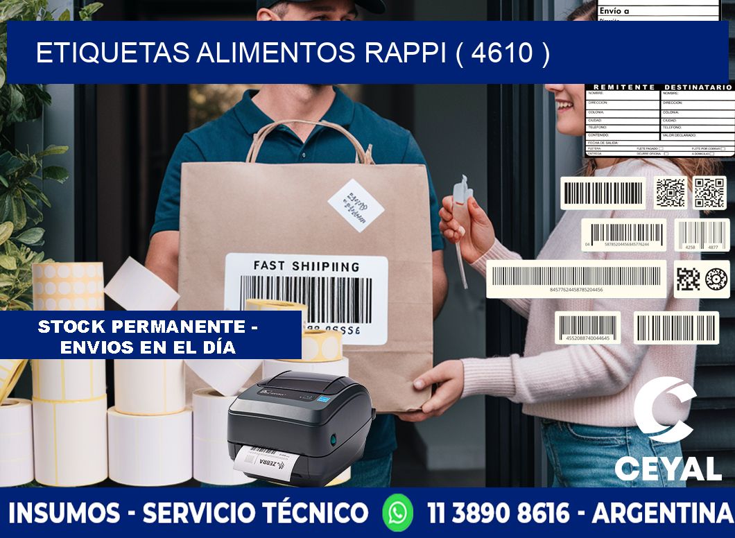 etiquetas alimentos rappi ( 4610 )