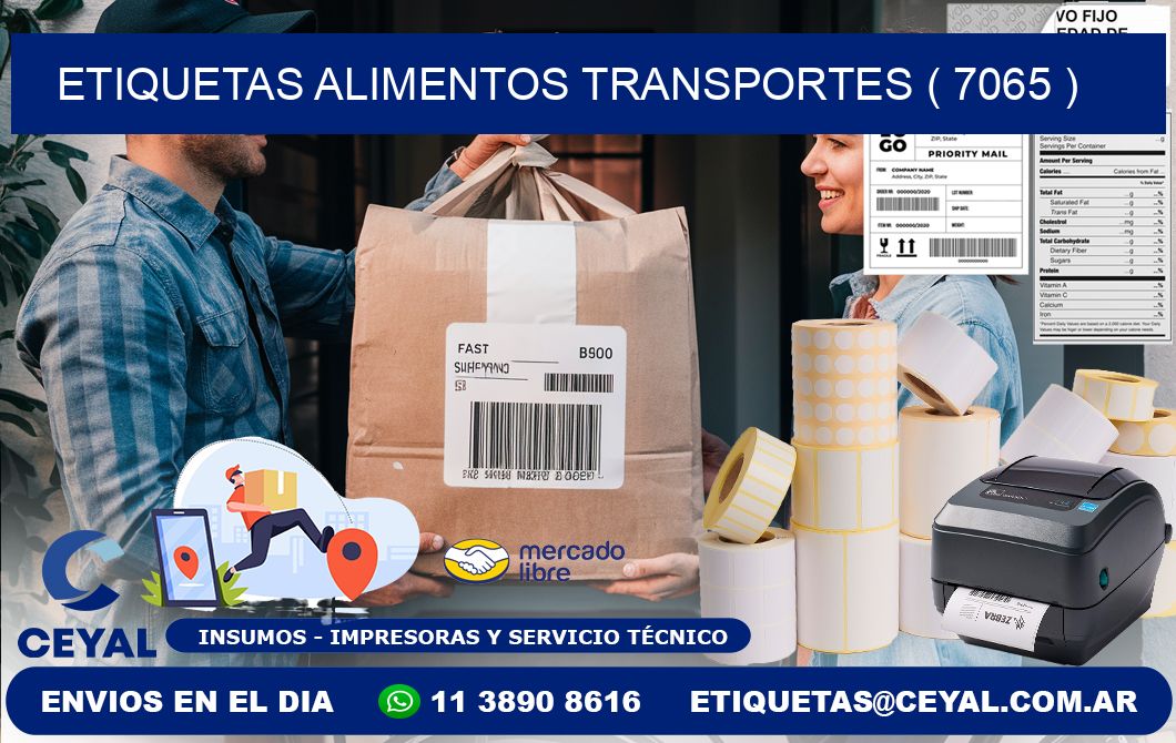 etiquetas alimentos transportes ( 7065 )