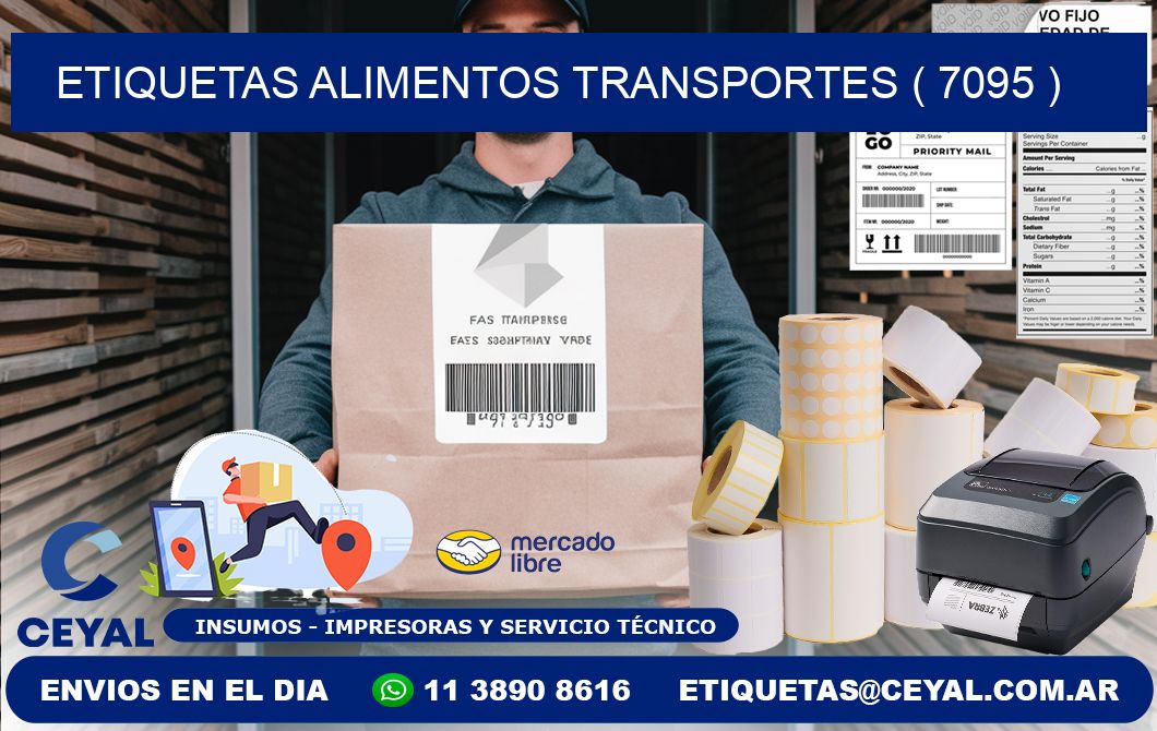 etiquetas alimentos transportes ( 7095 )