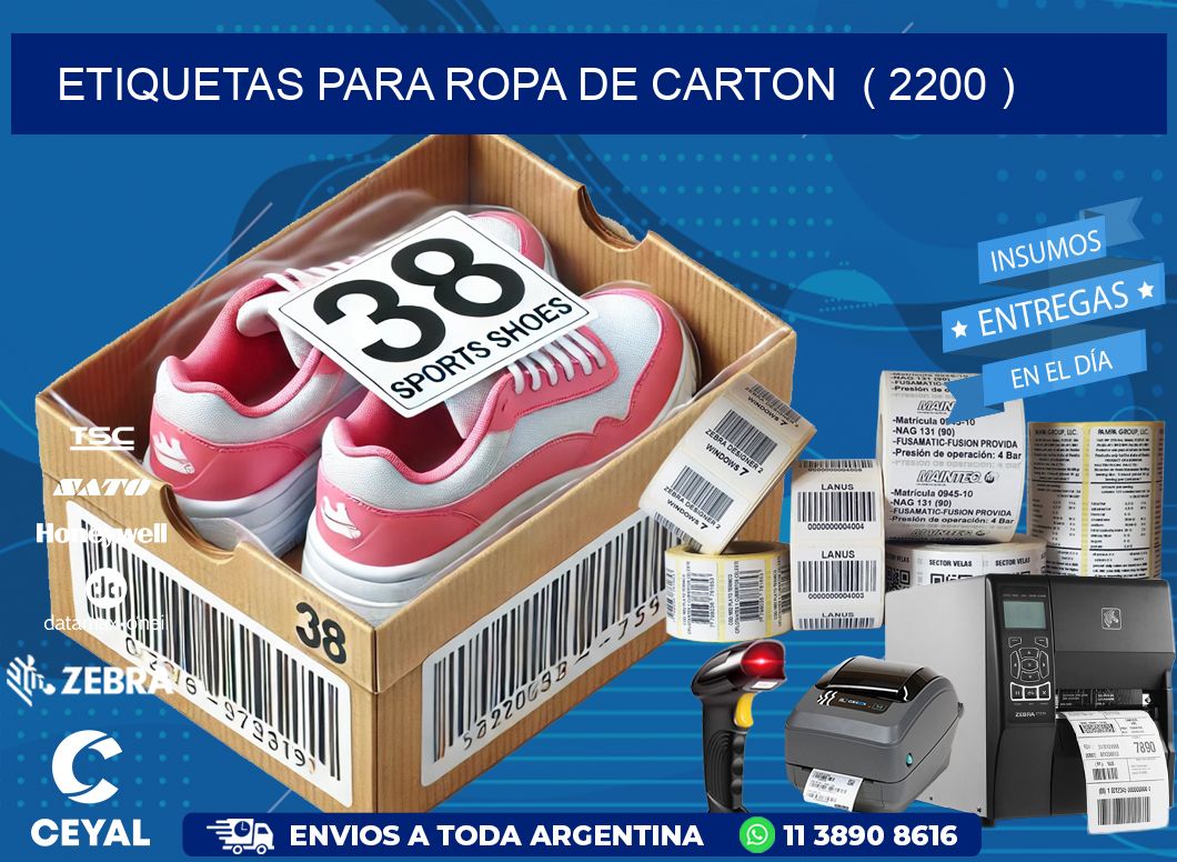 etiquetas para ropa de carton  ( 2200 )