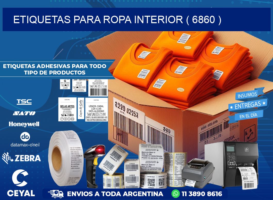 etiquetas para ropa interior ( 6860 )