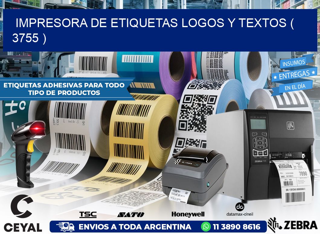 impresora de etiquetas logos y textos ( 3755 )