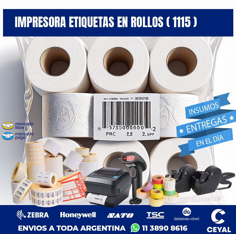 impresora etiquetas en rollos ( 1115 )