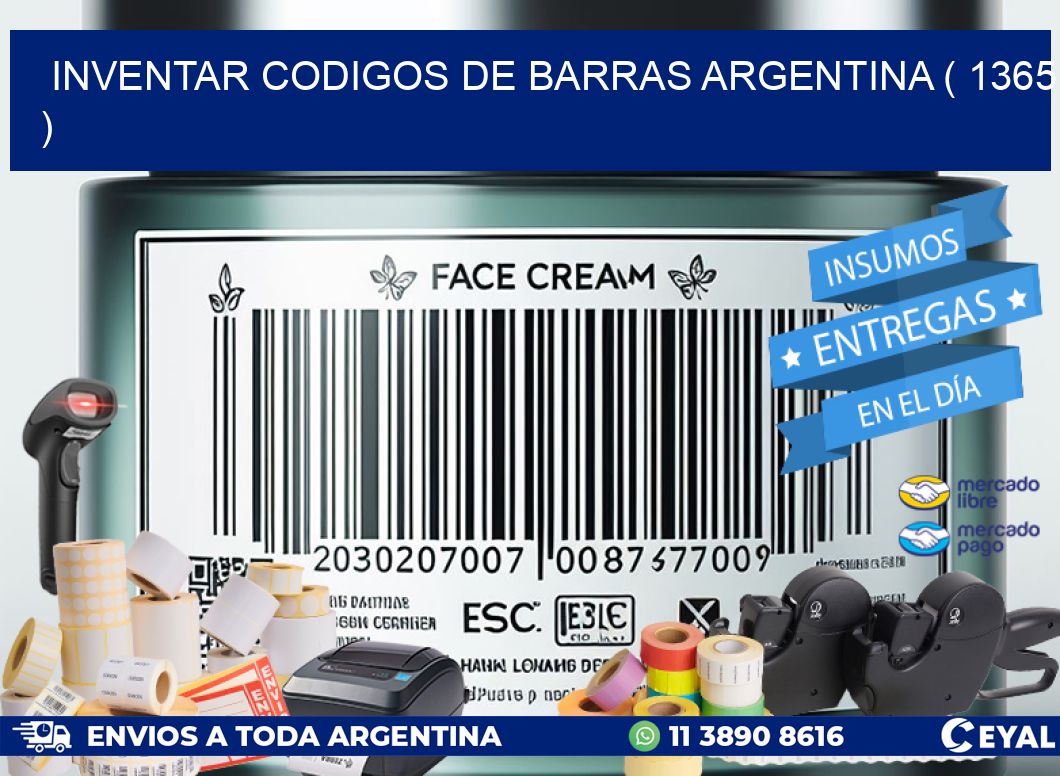 inventar codigos de barras argentina ( 1365 )