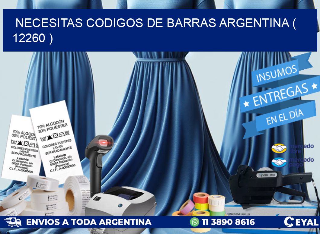 necesitas codigos de barras argentina ( 12260 )