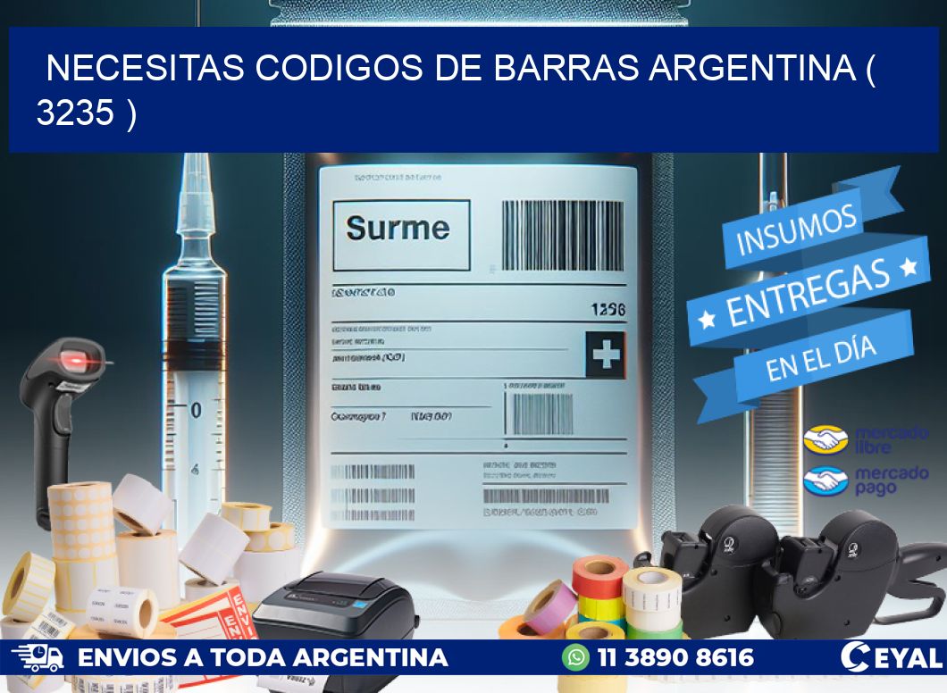 necesitas codigos de barras argentina ( 3235 )