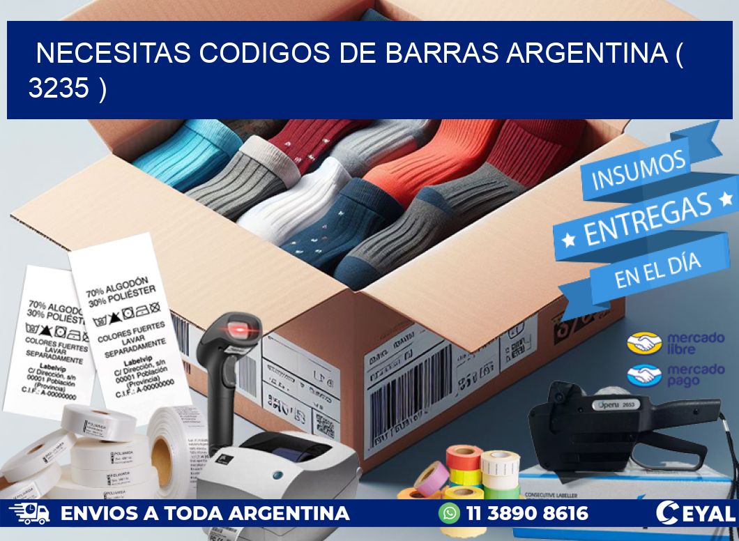 necesitas codigos de barras argentina ( 3235 )