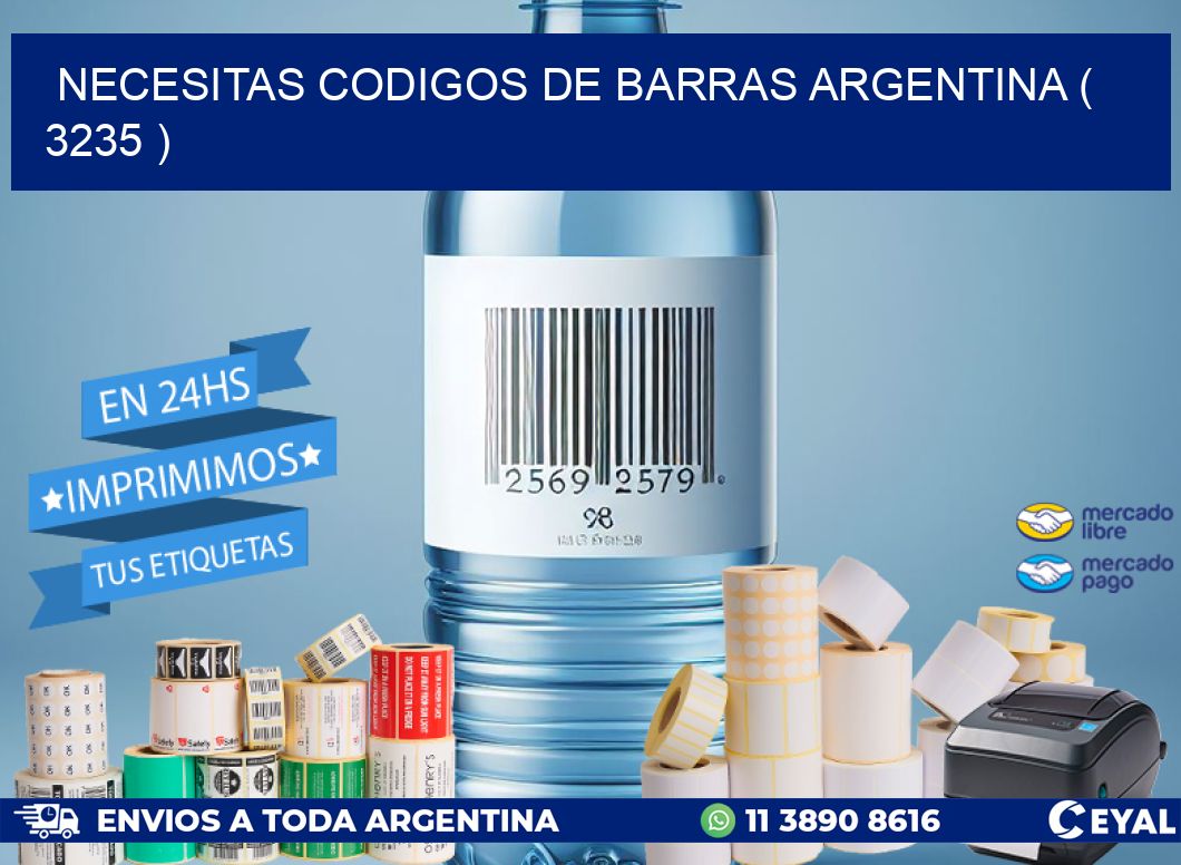 necesitas codigos de barras argentina ( 3235 )