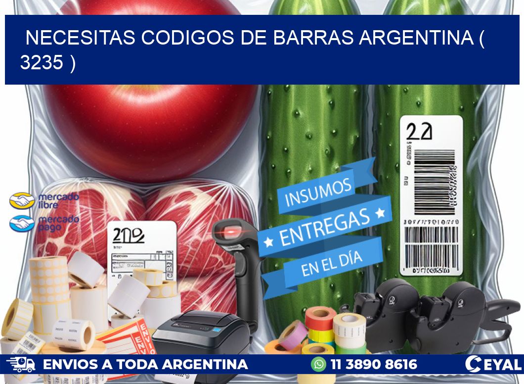 necesitas codigos de barras argentina ( 3235 )