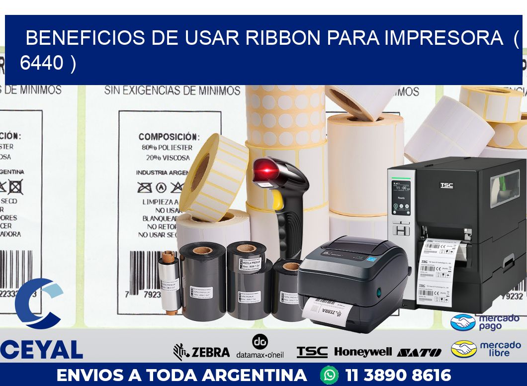 BENEFICIOS DE USAR RIBBON PARA IMPRESORA  ( 6440 )