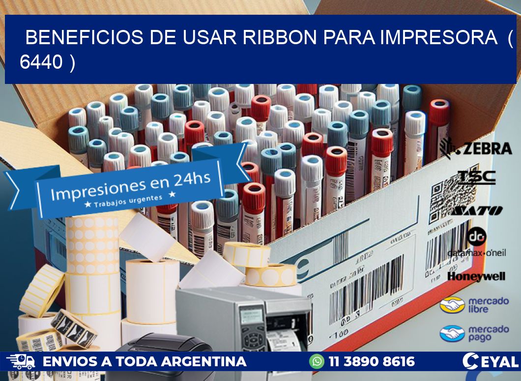 BENEFICIOS DE USAR RIBBON PARA IMPRESORA  ( 6440 )