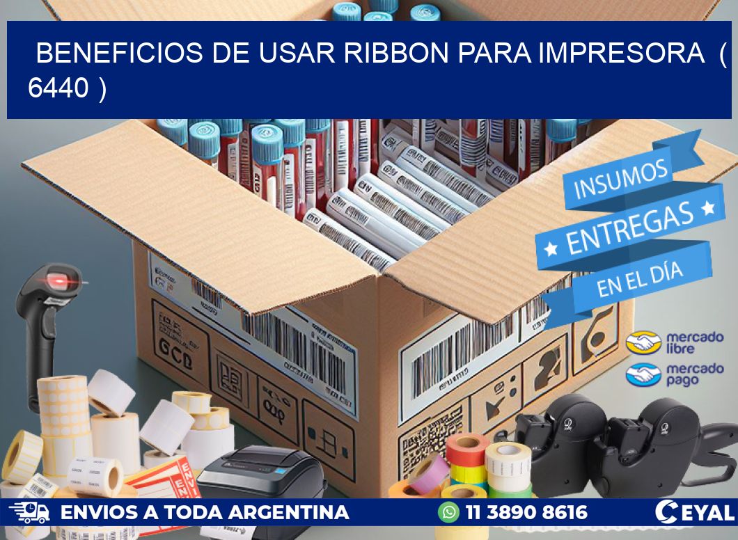 BENEFICIOS DE USAR RIBBON PARA IMPRESORA  ( 6440 )