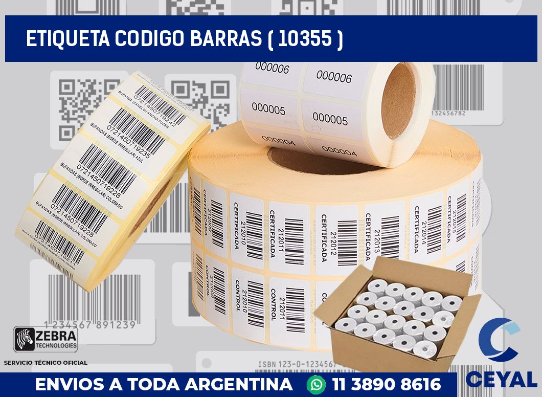 ETIQUETA CODIGO BARRAS ( 10355 )