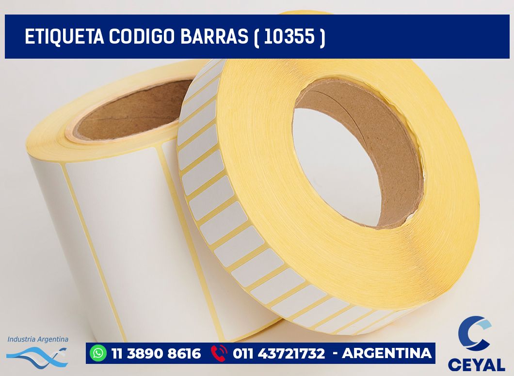 ETIQUETA CODIGO BARRAS ( 10355 )