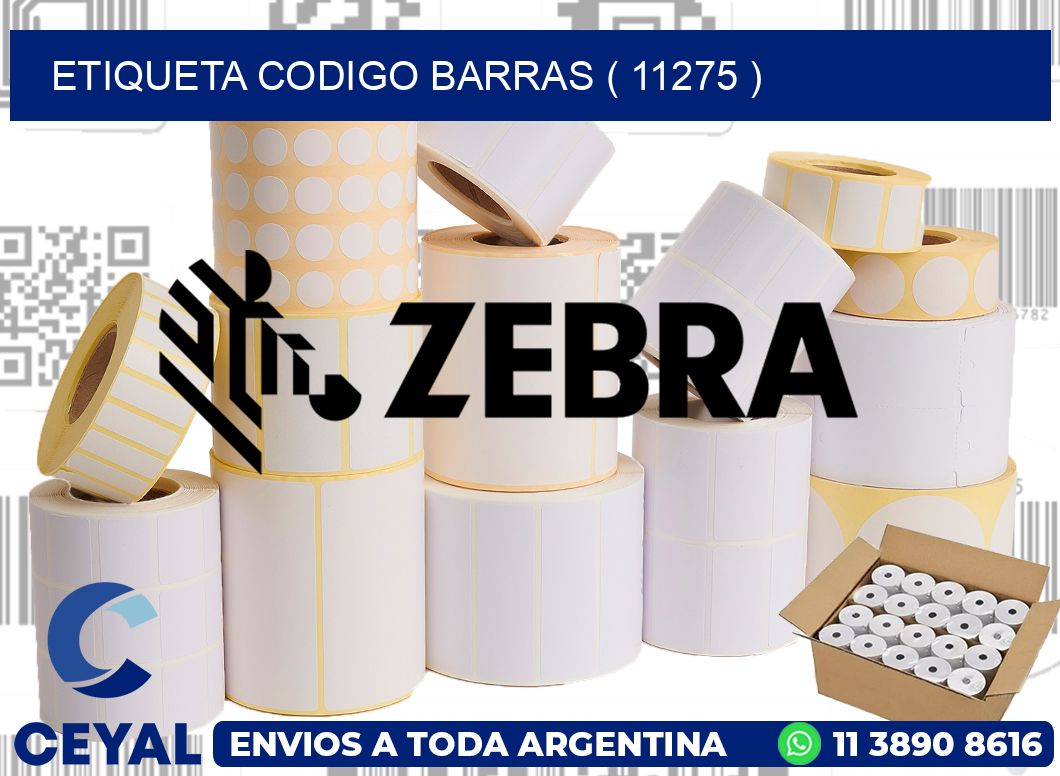 ETIQUETA CODIGO BARRAS ( 11275 )