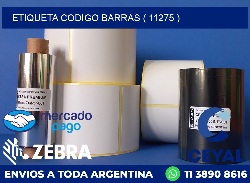 ETIQUETA CODIGO BARRAS ( 11275 )