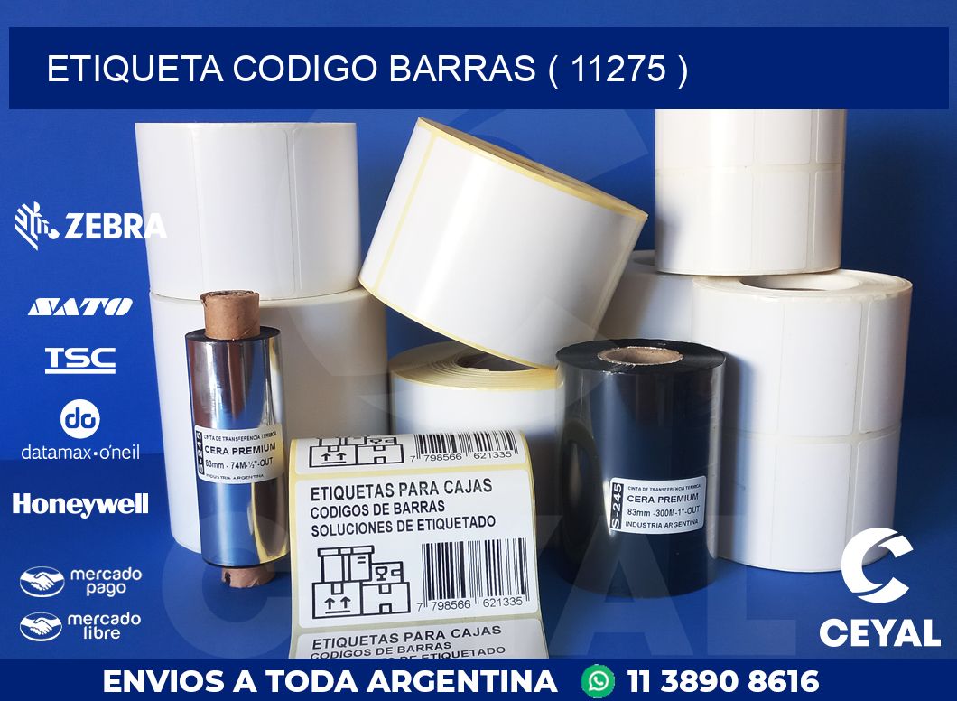 ETIQUETA CODIGO BARRAS ( 11275 )