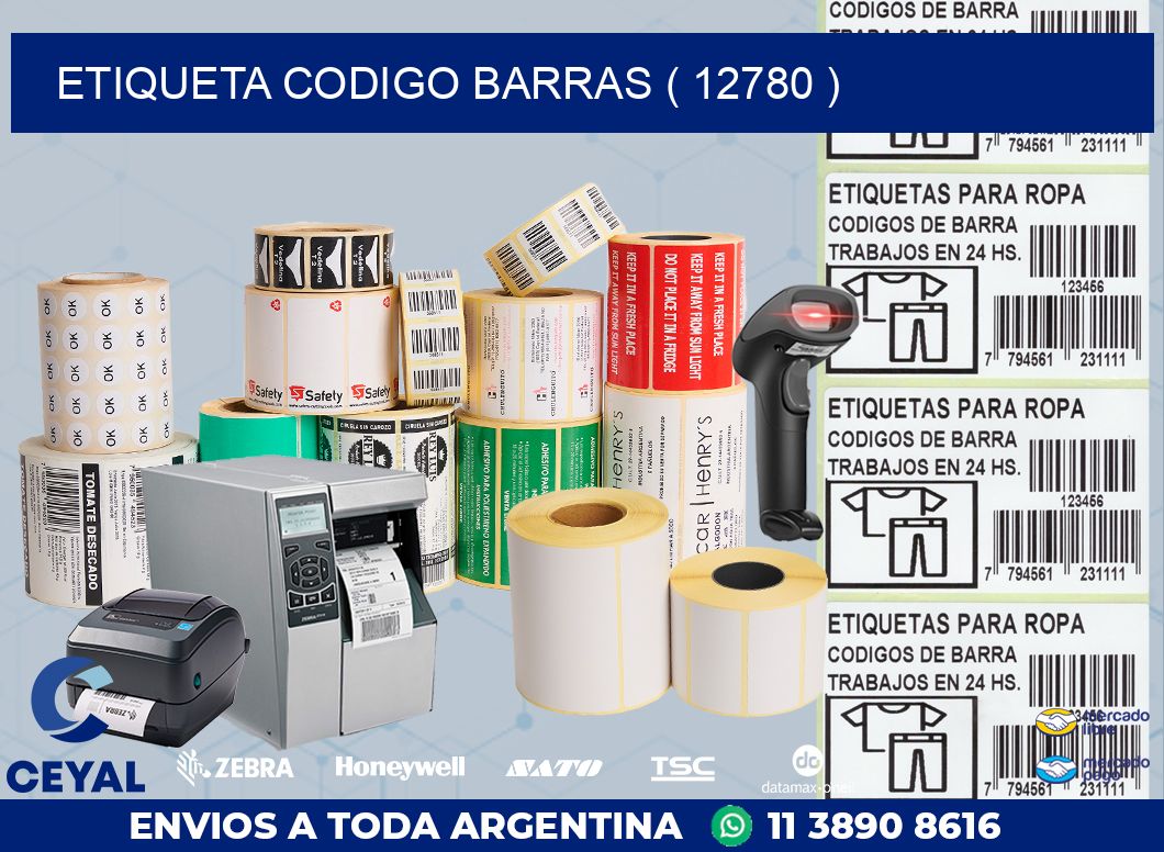 ETIQUETA CODIGO BARRAS ( 12780 )