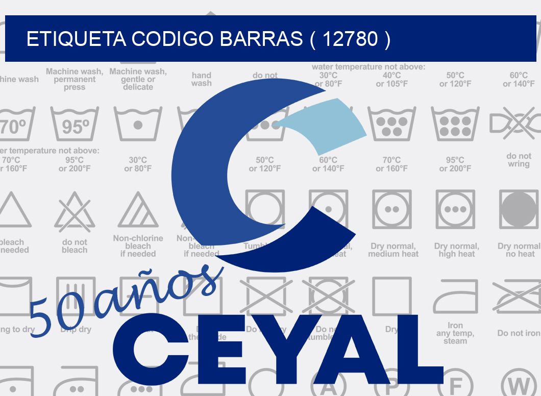 ETIQUETA CODIGO BARRAS ( 12780 )