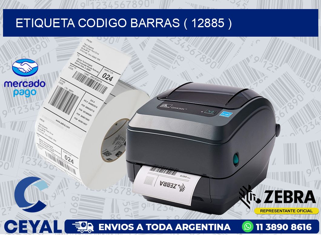 ETIQUETA CODIGO BARRAS ( 12885 )