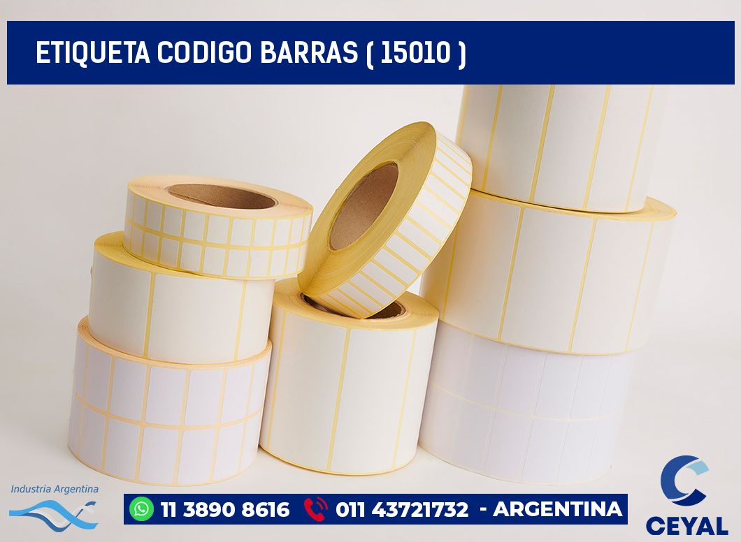 ETIQUETA CODIGO BARRAS ( 15010 )