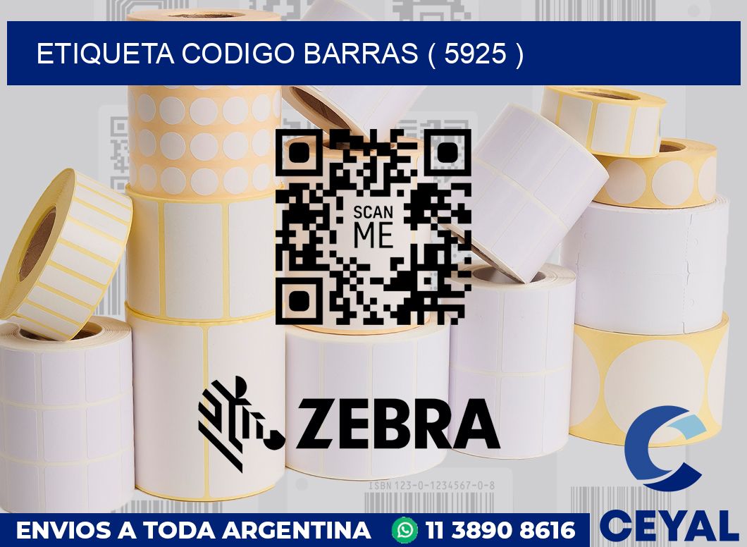 ETIQUETA CODIGO BARRAS ( 5925 )