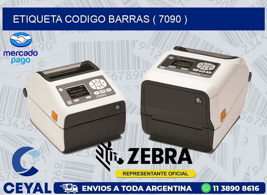 ETIQUETA CODIGO BARRAS ( 7090 )